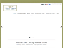 Tablet Screenshot of cuisinekaren.com